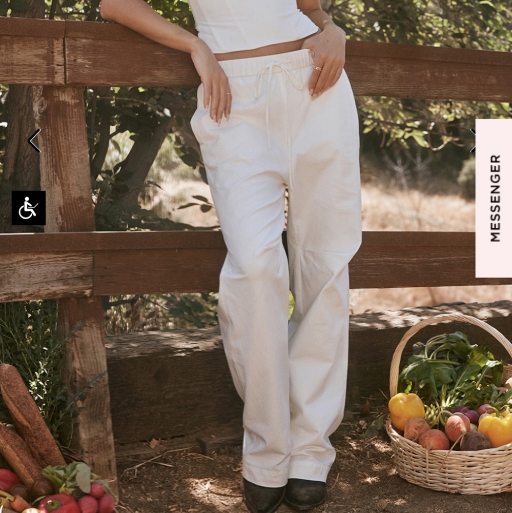 House of CB Luna Drawstring Cotton Pants